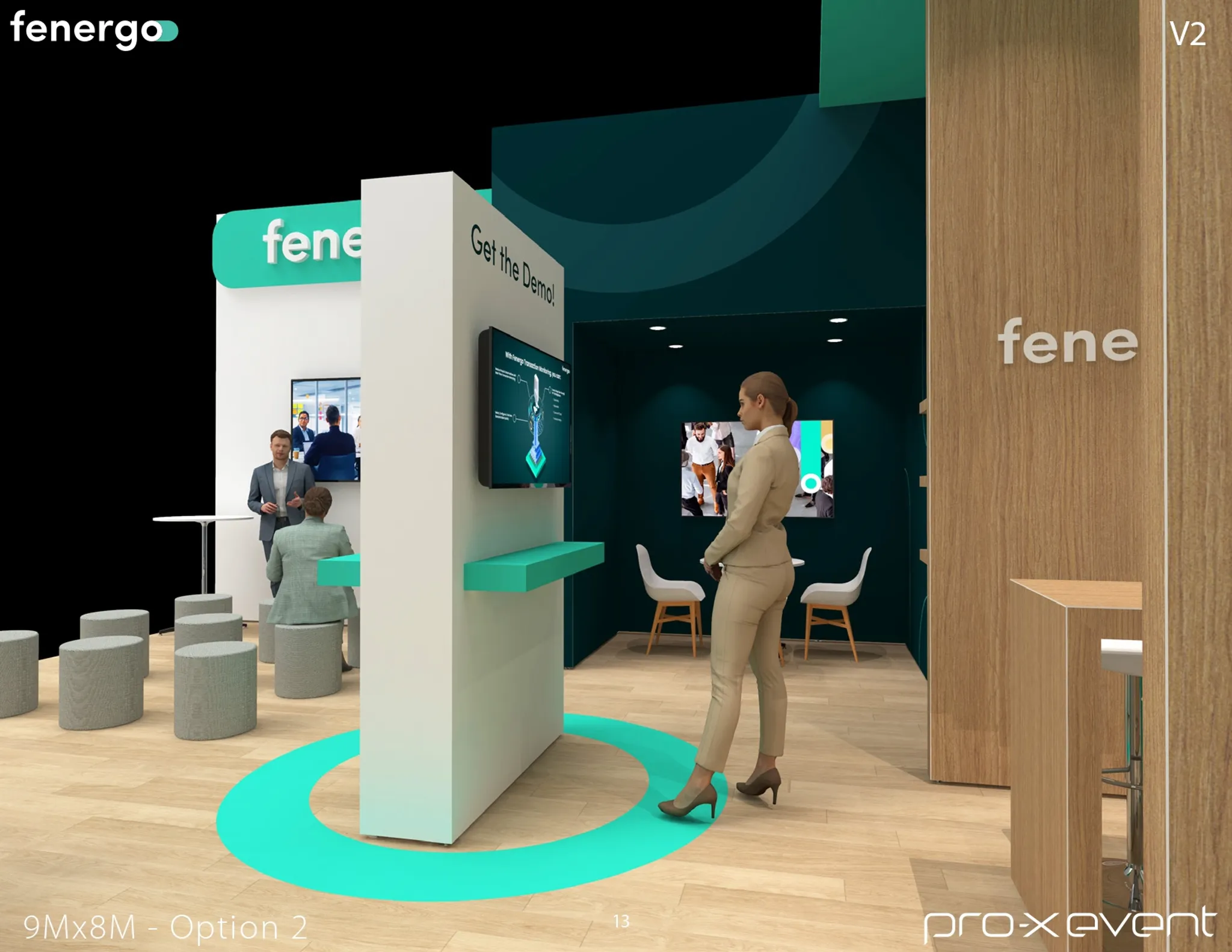 30x30 Péninsule booth design by Pro-X Exhibits